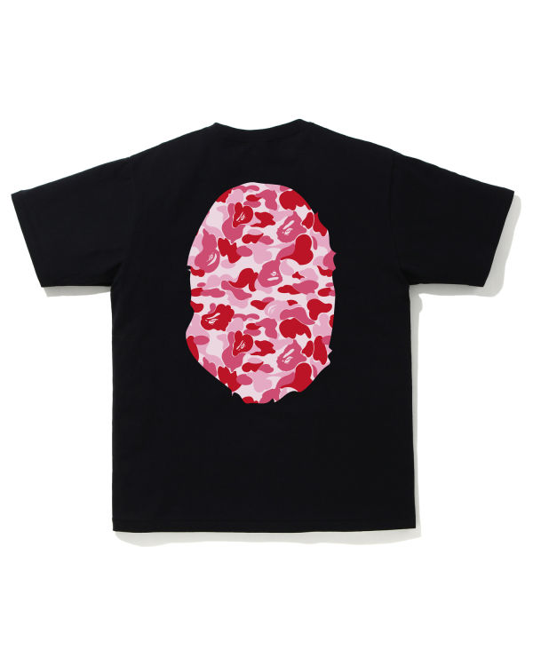 T Shirts Bape ABC Camo Big Ape Head Homme Rose | DCGAE3165