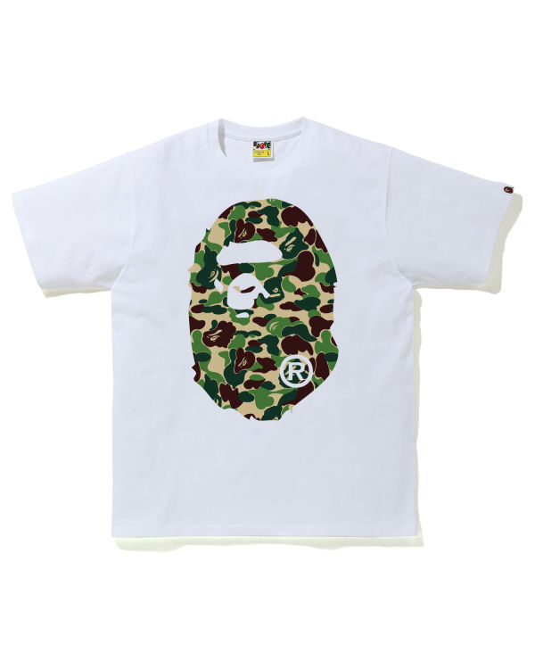 T Shirts Bape ABC Camo Big Ape Head Homme Vert | DFLJZ5897