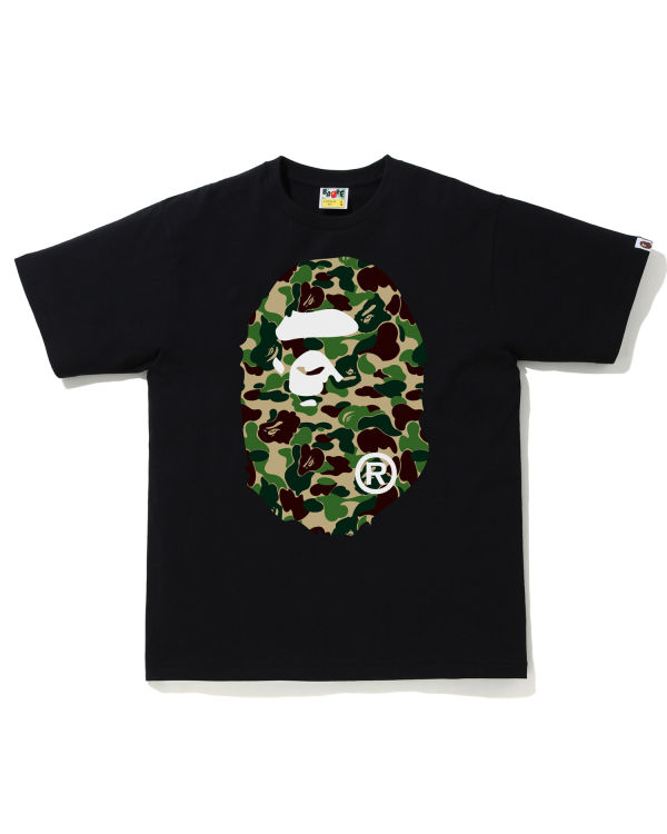 T Shirts Bape ABC Camo Big Ape Head Homme Vert | KCLQE4968