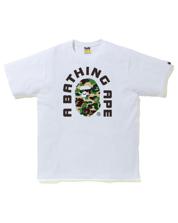 T Shirts Bape ABC Camo College 2020 Homme Vert | SKXAQ3947