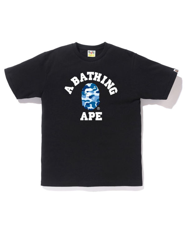 T Shirts Bape ABC Camo College Homme Noir | CPKZN8902