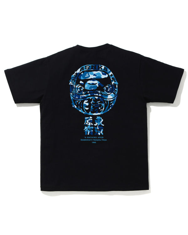 T Shirts Bape ABC Camo Daruma Homme Noir | KGBQE2687