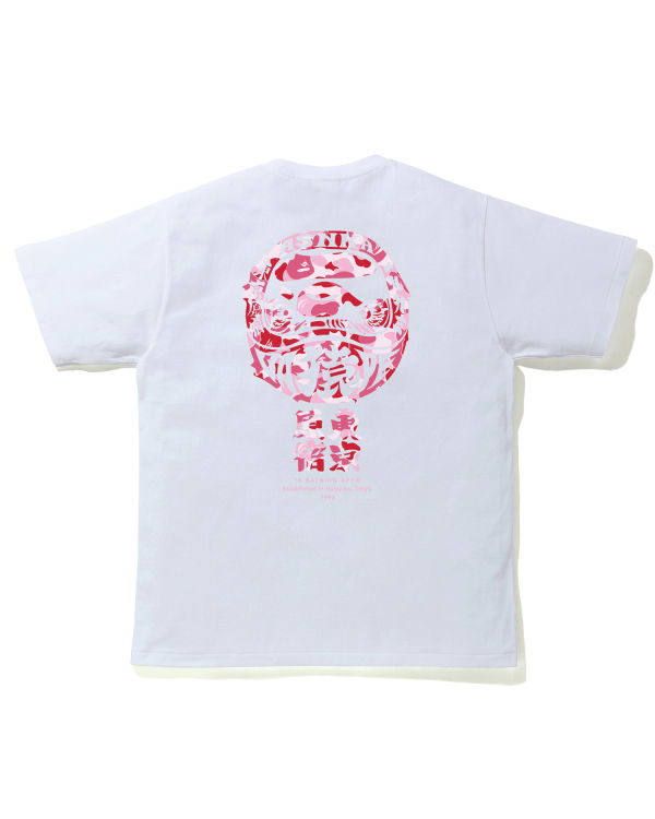 T Shirts Bape ABC Camo Daruma Homme Rose | KSZMI0316