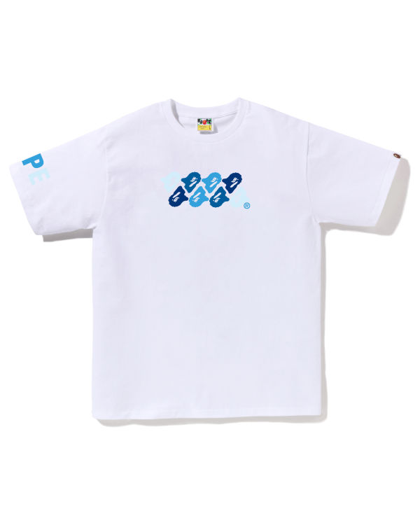 T Shirts Bape ABC Camo Homme Blanche | JNKDA1592