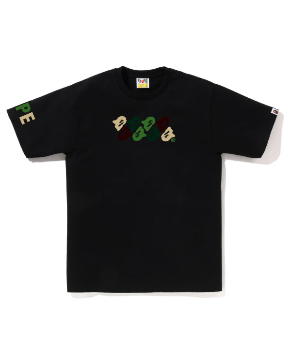 T Shirts Bape ABC Camo Homme Noir | XOAGH7610