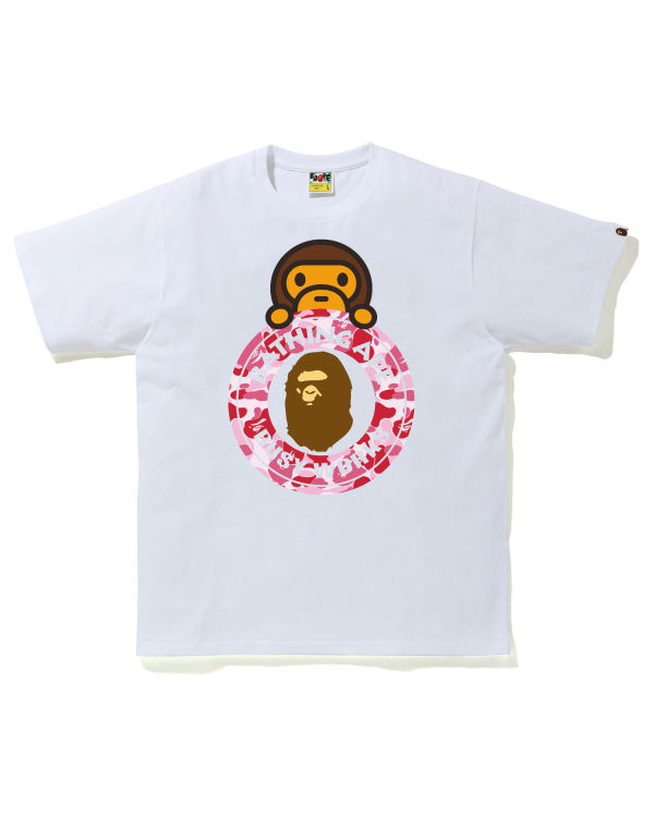 T Shirts Bape ABC Camo Milo On Busy Travail Homme Rose | YCKUD5649