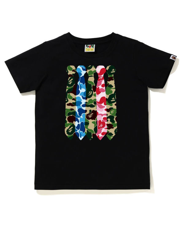 T Shirts Bape ABC Camo Neck Femme Noir | RXEOL2586