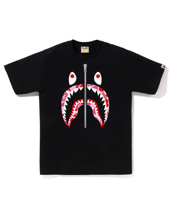 T Shirts Bape ABC Camo Shark Homme Noir | BELXU4825