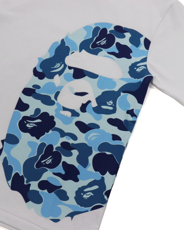 T Shirts Bape ABC Camo Side Big Ape Head Femme Blanche | HUTQD4512