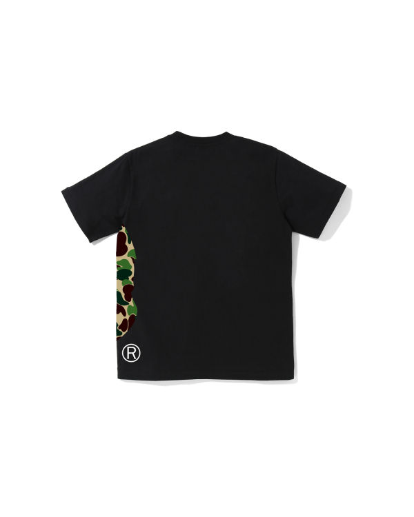 T Shirts Bape ABC Camo Side Big Ape Head Jr Enfant Noir | IHDLS7435