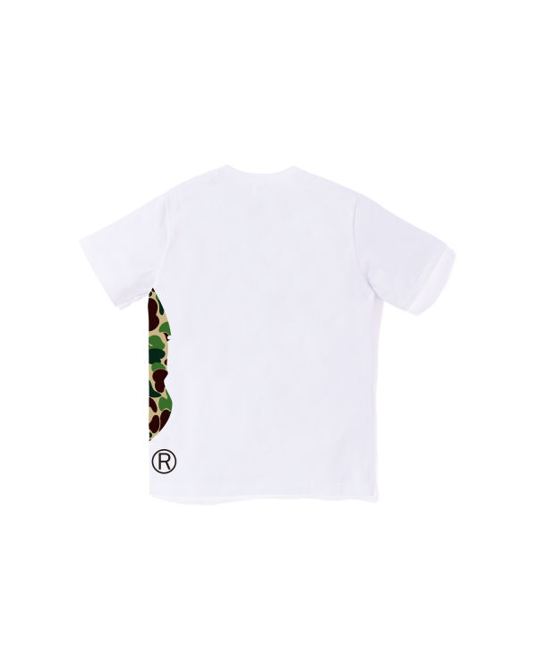 T Shirts Bape ABC Camo Side Big Ape Head Jr Enfant Blanche | JPXWS3157