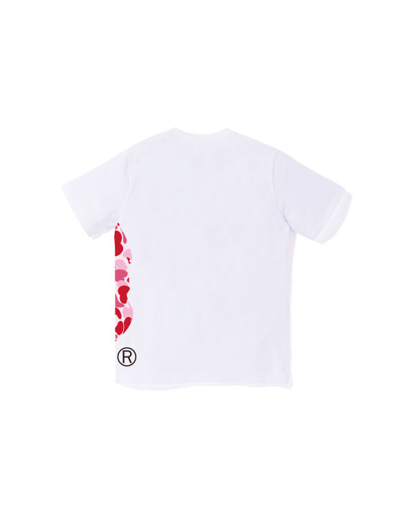 T Shirts Bape ABC Camo Side Big Ape Head Jr Enfant Blanche | SIDFW1389