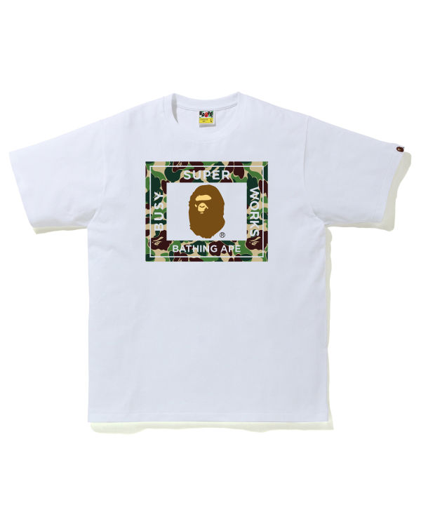 T Shirts Bape ABC Camo Super Busy Works Homme Vert | WMOXL8154