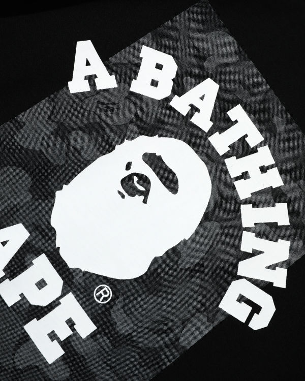 T Shirts Bape ABC Dot Reflective College Homme Noir | GIXKY1540