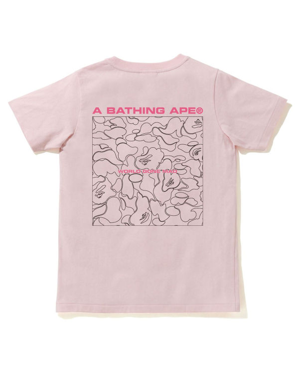 T Shirts Bape A Bathing Ape Line Camo Femme Rose | OTURZ6934