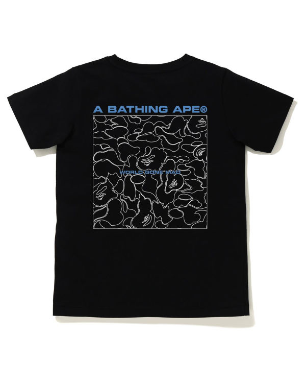 T Shirts Bape A Bathing Ape Line Camo Femme Noir | ZABMO7912