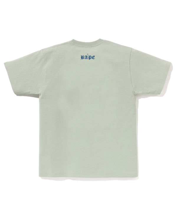 T Shirts Bape Ape Head 1993 Homme Bleu Clair | FYPOB0592