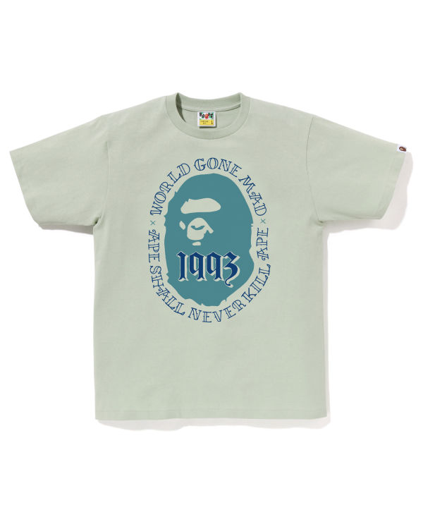 T Shirts Bape Ape Head 1993 Homme Bleu Clair | FYPOB0592