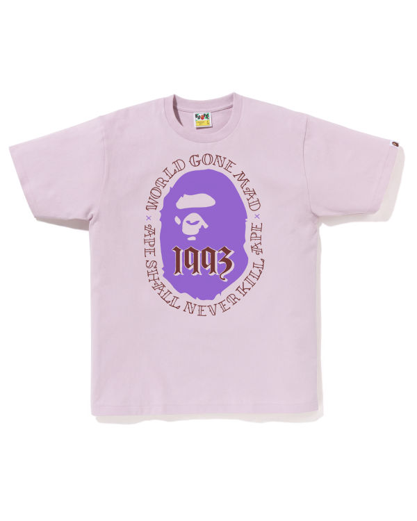 T Shirts Bape Ape Head 1993 Homme Violette | VECUH8259