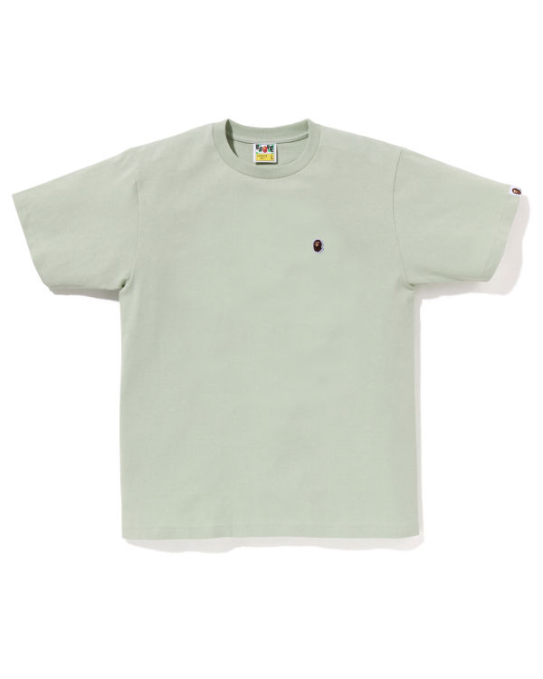 T Shirts Bape Ape Head One Point Homme Vert | EOKJI8172