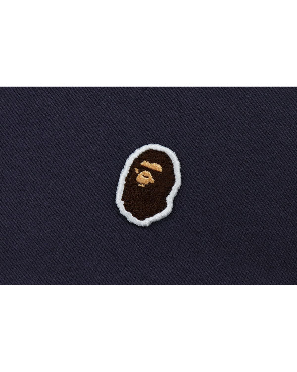 T Shirts Bape Ape Head One Point Relaxed Fit L/S Homme Violette | ZUPAX5246