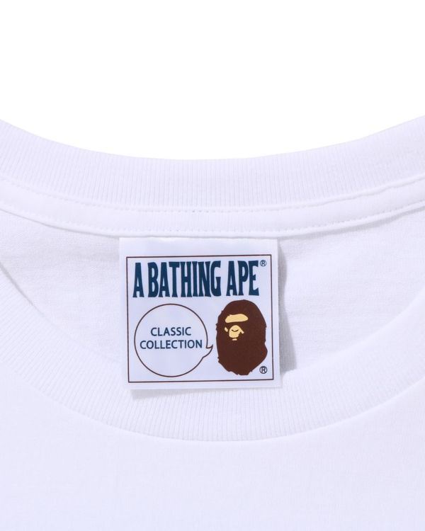 T Shirts Bape Ape Homme Blanche | LVBOM1546