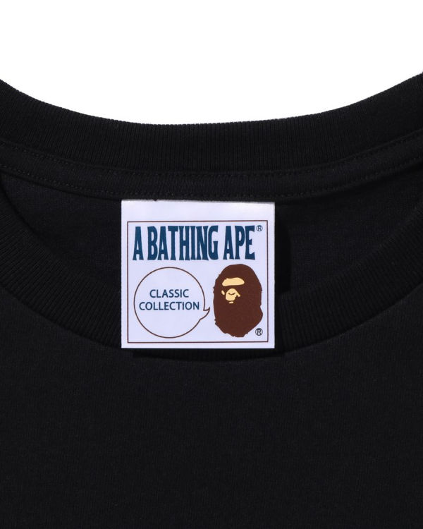 T Shirts Bape Ape Homme Noir | LHTMN1504