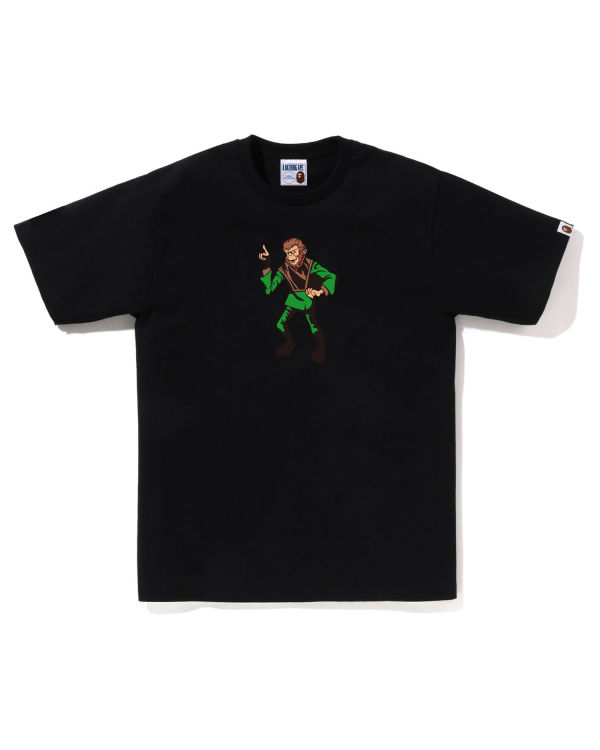 T Shirts Bape Ape Homme Noir | LHTMN1504