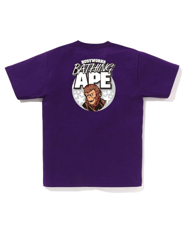 T Shirts Bape Ape Homme Violette | AJWYT9514