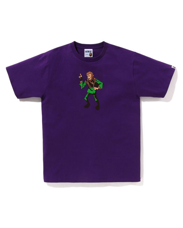 T Shirts Bape Ape Homme Violette | AJWYT9514