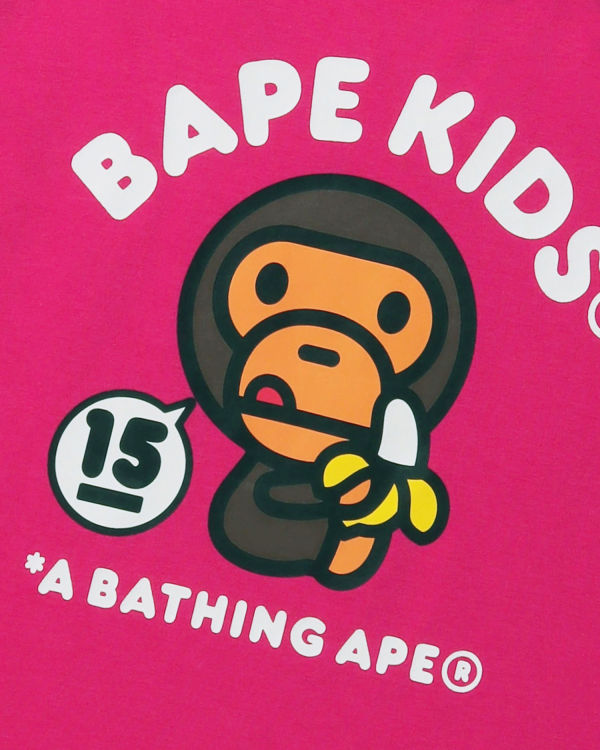 T Shirts Bape BK15TH Anniversay Milo Enfant Rose | AVJFL4328