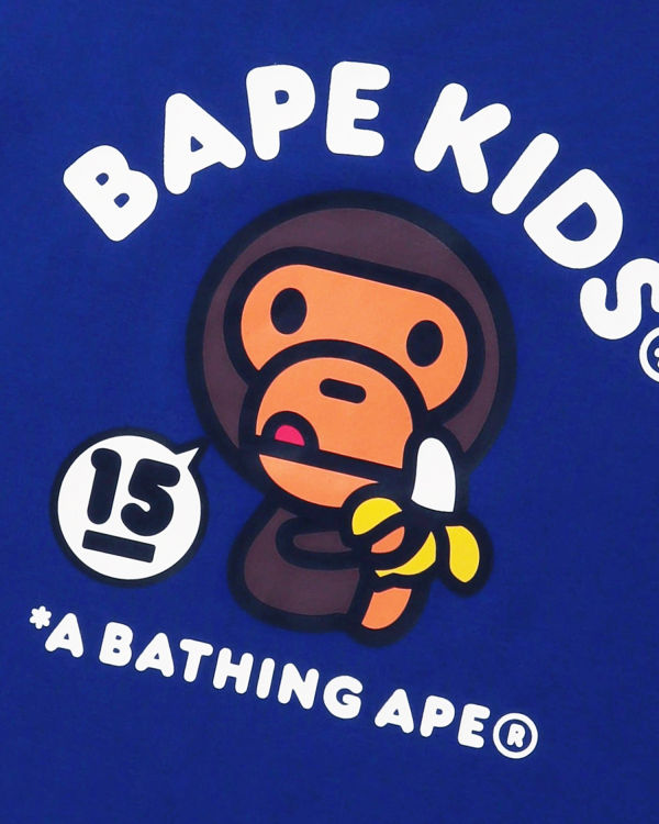 T Shirts Bape BK15TH Anniversay Milo Enfant Bleu | KZRQB9317