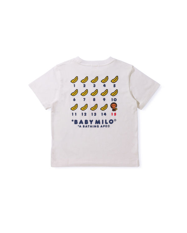 T Shirts Bape BK15TH Anniversay Milo Enfant Blanche | XPHTS7103