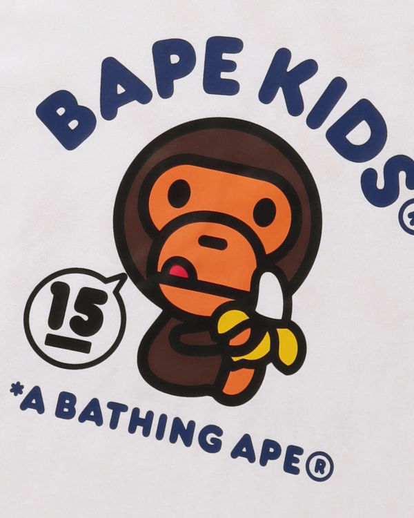 T Shirts Bape BK15TH Anniversay Milo Enfant Blanche | XPHTS7103