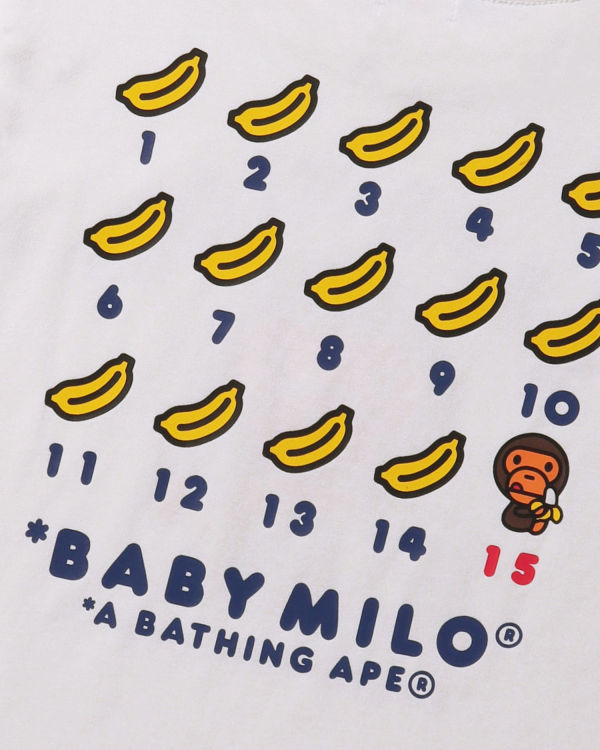 T Shirts Bape BK15TH Anniversay Milo Enfant Blanche | XPHTS7103