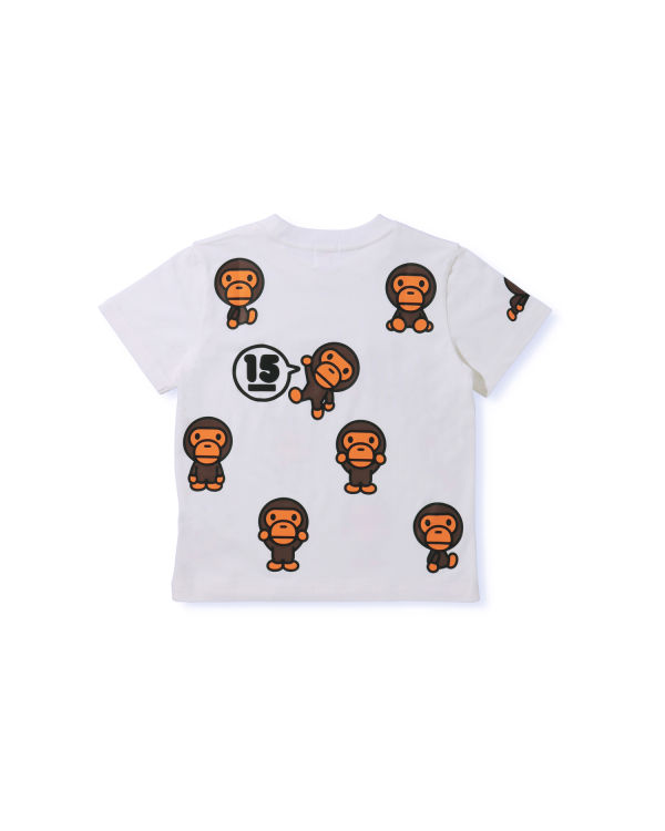 T Shirts Bape BK15th Anniversary All Milo Enfant Blanche | HCSFN5804