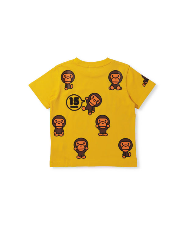 T Shirts Bape BK15th Anniversary All Milo Enfant Jaune | MWRGY1648