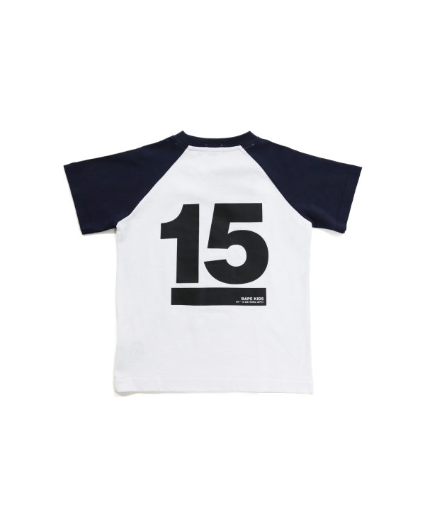 T Shirts Bape BK15th Anniversary Ape Head Enfant Blanche | UWPTC8623