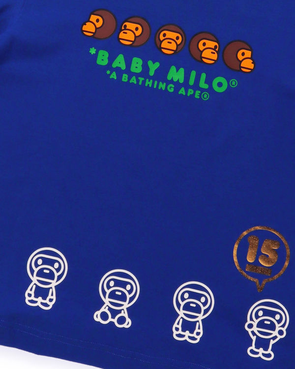 T Shirts Bape BK15th Anniversary Milo Enfant Bleu | MHKTI3847