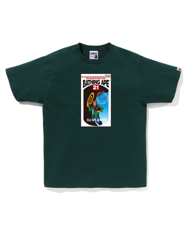 T Shirts Bape Bathing Ape Homme Vert | IOVWA5670