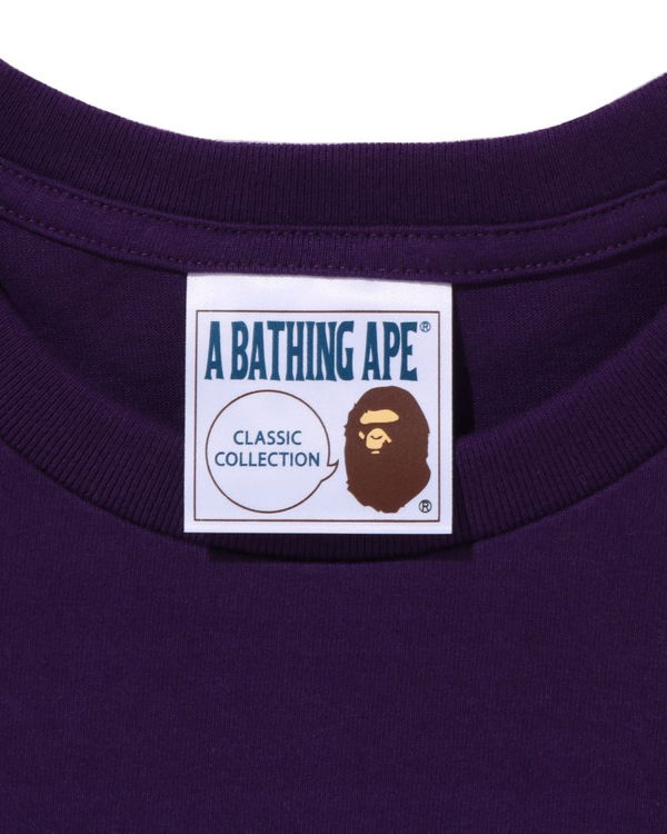 T Shirts Bape Bathing Ape Homme Violette | WBGIY8621