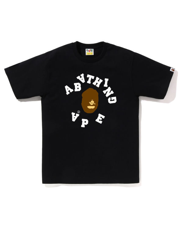 T Shirts Bape Broken College Homme Noir | YXCKT3891