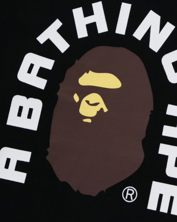 T Shirts Bape College 2020 Enfant Noir | TWUNC1723