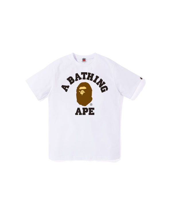 T Shirts Bape College Jr Enfant Blanche | LMIUK9486