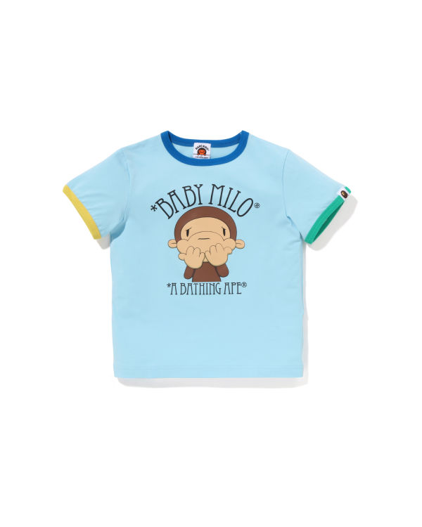 T Shirts Bape Drawn Milo Shy Ringer Enfant Bleu Clair | XYTGV4329