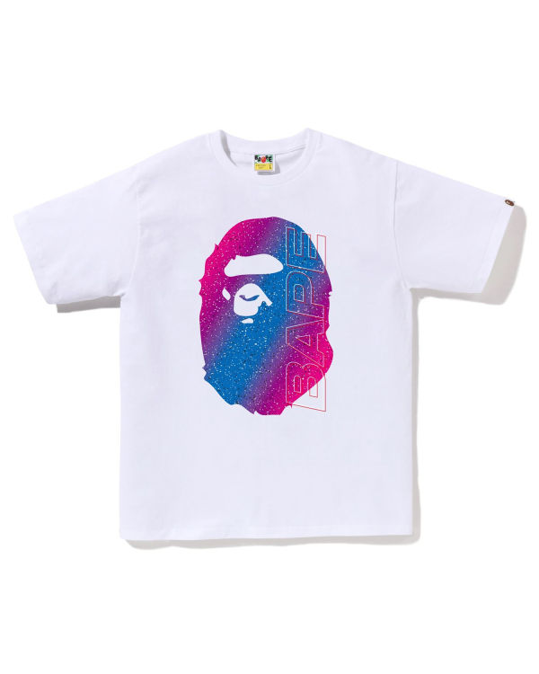 T Shirts Bape Electro Neon Homme Blanche | JMOFD6582