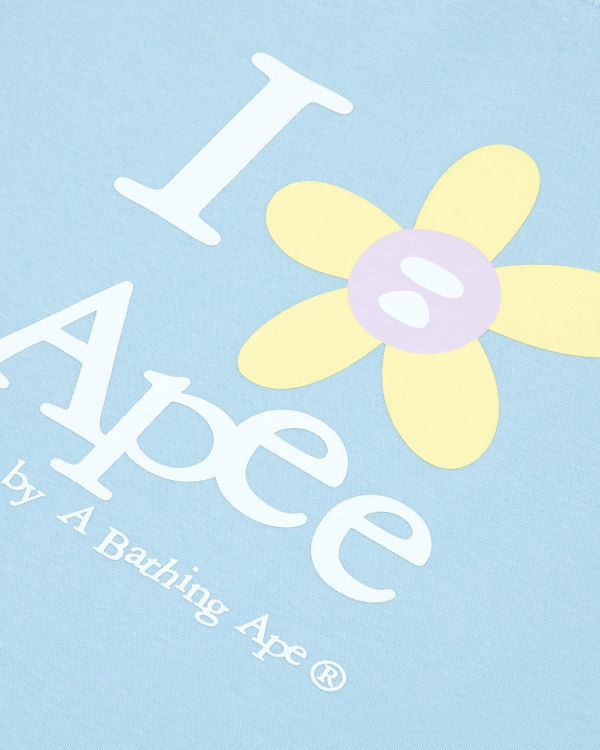 T Shirts Bape Flower cropped Femme Bleu | VKWRX4518