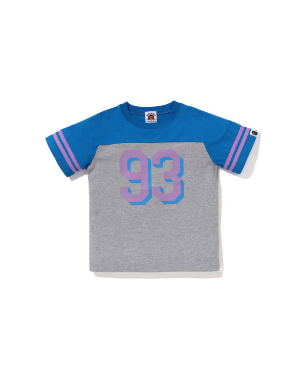 T Shirts Bape Football Enfant Bleu | POERD8409