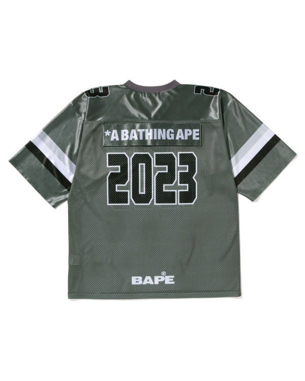 T Shirts Bape Football Jersey Homme Grise | YSIXL6501