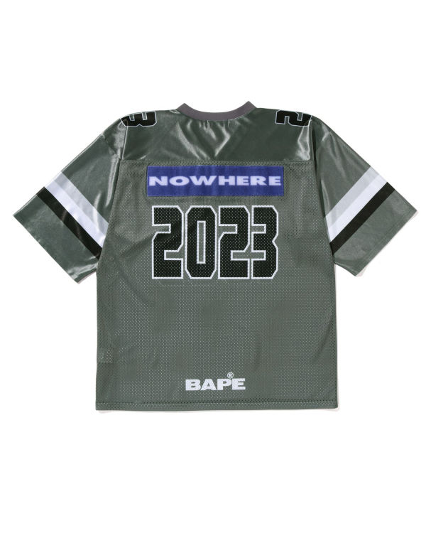 T Shirts Bape Football Jersey Homme Grise | YSIXL6501